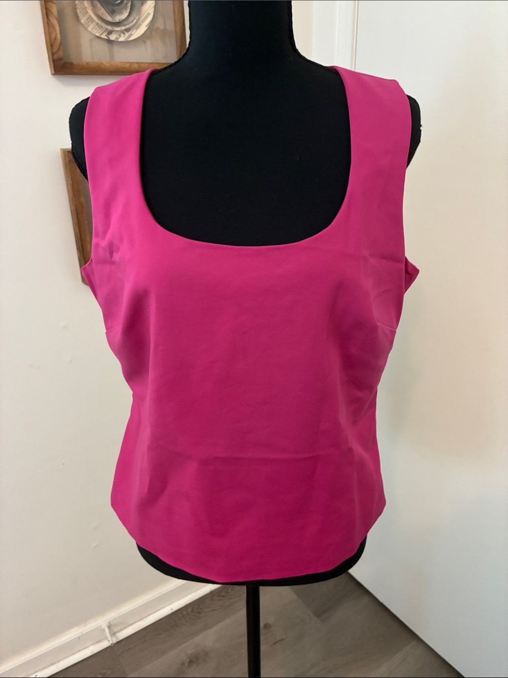Boston Proper Tank Top Womens Large Pink Scoop Neck Sleeveless